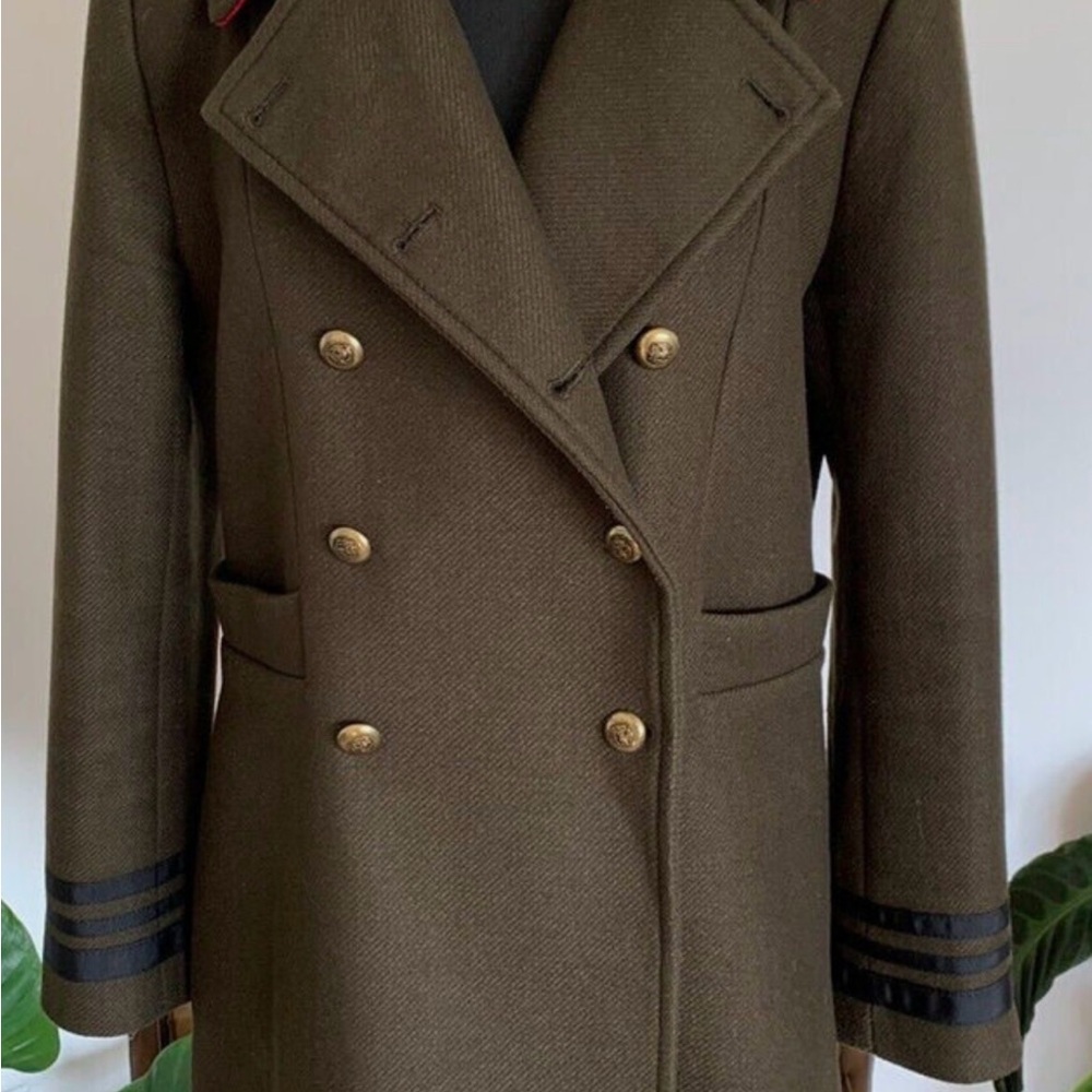 Olive Double-Breasted Women jacket